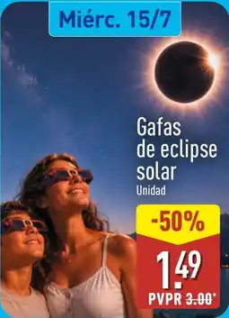 ALDI Gafas de eclipse solar oferta