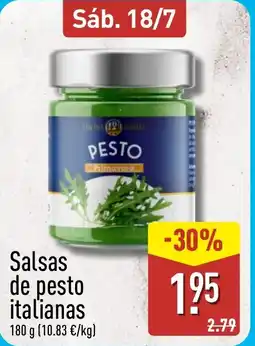 ALDI Salsas de pesto italianas oferta