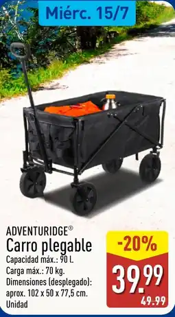 ALDI ADVENTURIDGE Carro plegable oferta