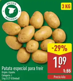 ALDI Patata especial para freír oferta
