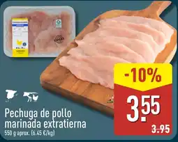 ALDI Pechuga de pollo marinada extratierna oferta