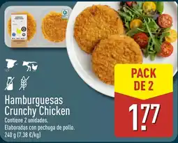 ALDI Hamburguesas Crunchy Chicken oferta