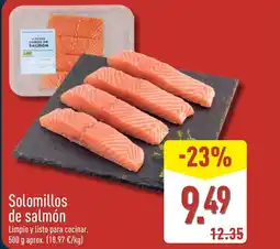 ALDI Solomillos de salmón oferta