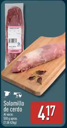 ALDI Solomillo de cerdo oferta