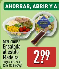 ALDI DAYLICIOUS Ensalada al estilo Madeira oferta