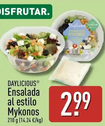ALDI DAYLICIOUS Ensalada al estilo Mykonos oferta