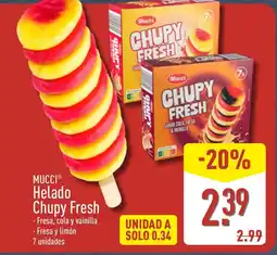 ALDI MUCCI Helado Chupy Fresh oferta