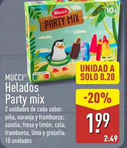 ALDI MUCCI Helados Party mix oferta