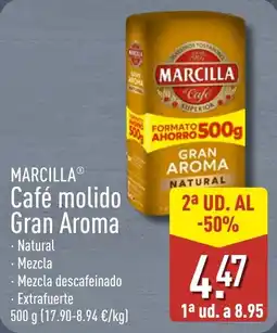 ALDI MARCILLA Café molido Gran Aroma oferta