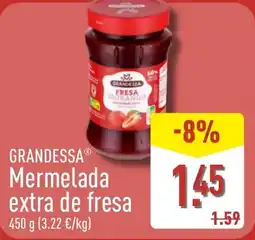 ALDI GRANDESSA Mermelada extra de fresa oferta