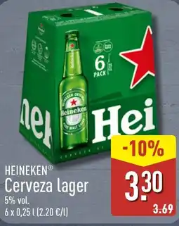 ALDI HEINEKEN Cerveza lager oferta