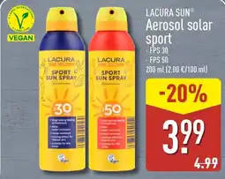 ALDI LACURA SUN Aerosol solar sport oferta