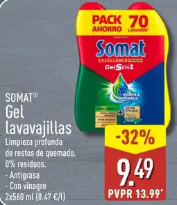 ALDI SOMAT Gel lavavajillas oferta