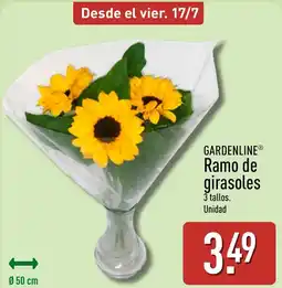 ALDI GARDENLINE Ramo de girasoles oferta