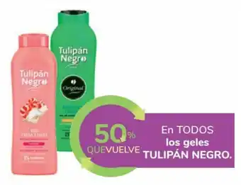 Carrefour 50% Quevuelve En Todos Los Geles Tulipán Negro oferta