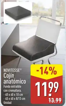 ALDI NOVITESSE Cojín anatómico oferta