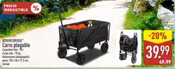 ALDI ADVENTURIDGE Carro plegable oferta