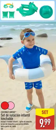 ALDI COCONUT GROVE Set de natación infantil hinchable oferta