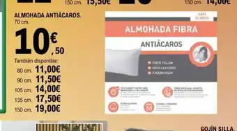 Almohada antiácaros