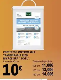 E.Leclerc Protector colchon impermeable y transfinable oferta