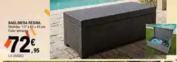 E.Leclerc Baúl/mesa resina oferta