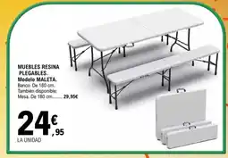 E.Leclerc Muebles resina plegables oferta
