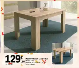 E.Leclerc Mesa comedor extensible oferta
