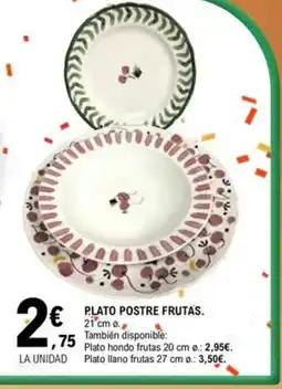 E.Leclerc Plato postre frutas oferta