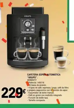 E.Leclerc KRUPS Cafetera súper automática oferta
