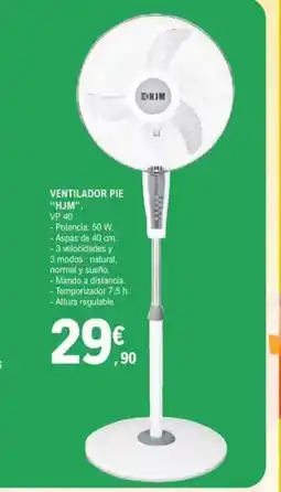 E.Leclerc HJM Ventilador pie oferta