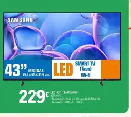 E.Leclerc SAMSUNG Led 43" oferta