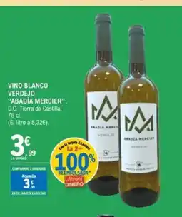 E.Leclerc ABADIA MERCIER Vino blanco verdejo oferta