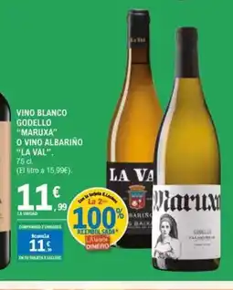 E.Leclerc Vino blanco godello maruxa o vino albariño la val oferta