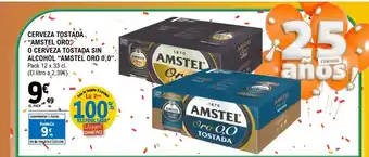 E.Leclerc Cerveza tostada amstel oro o cerveza tostada sin alcohol amstel oro 0,0 oferta