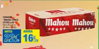 E.Leclerc MAHOU CINCO ESTRELLAS Cerveza oferta