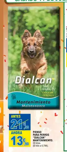 E.Leclerc DIALCAN Pienso para perros mantenimiento. oferta