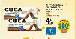 E.Leclerc CUCA Filetes de anchoa del cantábrico en aceite de oliva oferta