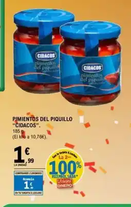 E.Leclerc CIDACOS Pimientos del piquillo oferta