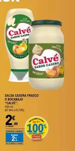 E.Leclerc CALVE Salsa casera frasco o bocabajo oferta