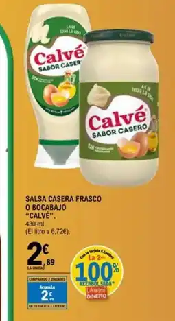 E.Leclerc CALVE Salsa casera frasco o bocabajo oferta