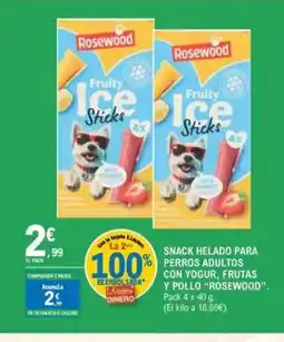 E.Leclerc ROSEWOOD Snack helado para perros adultos con yogur, frutas y pollo oferta