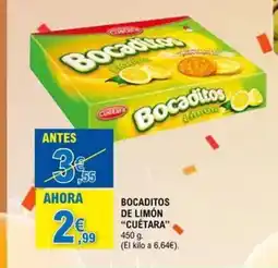 E.Leclerc CUÉTARA Bocaditos de limón oferta