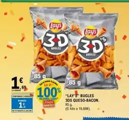 E.Leclerc LAY'S Bugles 3ds queso bacon oferta