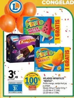 E.Leclerc NESTLÉ Helados infantiles oferta