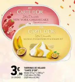 E.Leclerc CARTE D'OR Tarrinas de helado oferta