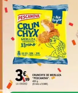 E.Leclerc PESCANOA Crunchyx de merluza oferta