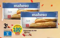 E.Leclerc MAHESO Baguetinas de pan oferta