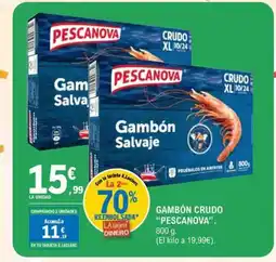 E.Leclerc PESCANOVA Gambón crudo oferta