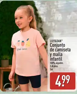 ALDI LILY&DAN Conjunto de camiseta y malla infantil oferta
