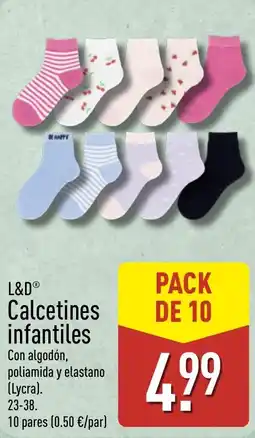 ALDI L&D Calcetines infantiles oferta